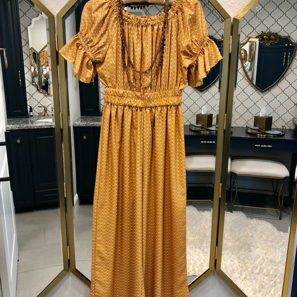 Wide leg pantsuit